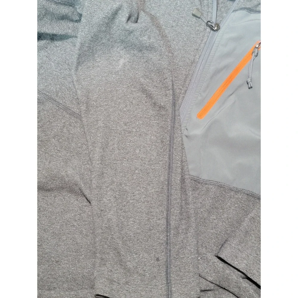 The North Face Mens FlashDry‎ Gray Pullover 1/4 Zip Long Sleeve Shirt L